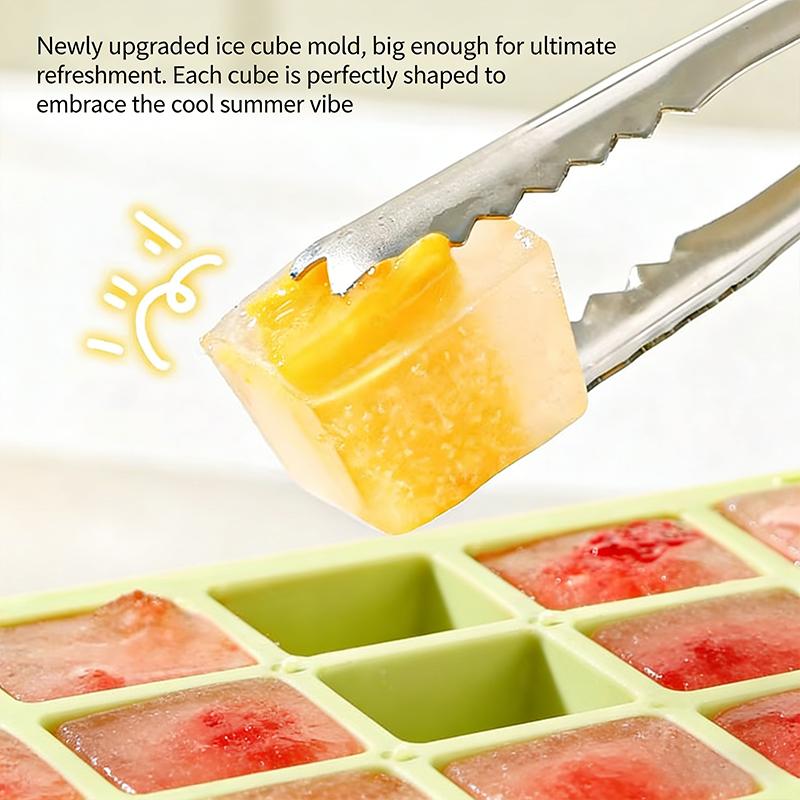 3 in 1 Ice Cube Mold Cup Ice Making Straw Cup 8 Grids Portable Ice CubeTray Cup Touch-Free Large Capacity Ice Storage Bottle