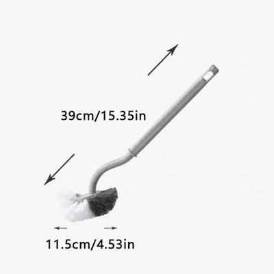 Japanese Wall-Mounted S-Shaped Toilet Brush No Dead Corner Cleaning Brush Toilet Cleaning Brush Bathroom Accessories
