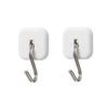 Reck Strong Neodymium Magnet Hang Hook 2 Pieces White