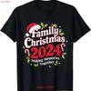 Family Christmas 2024 Matching Squad Santa Elf Funny Xmas T Shirt Vintage Washed Homme Casual Stylish Designer Clothes
