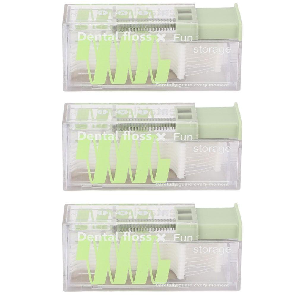3 Pcs Refillable Dental Floss Dispenser Portable Floss Pick Holder  Travel