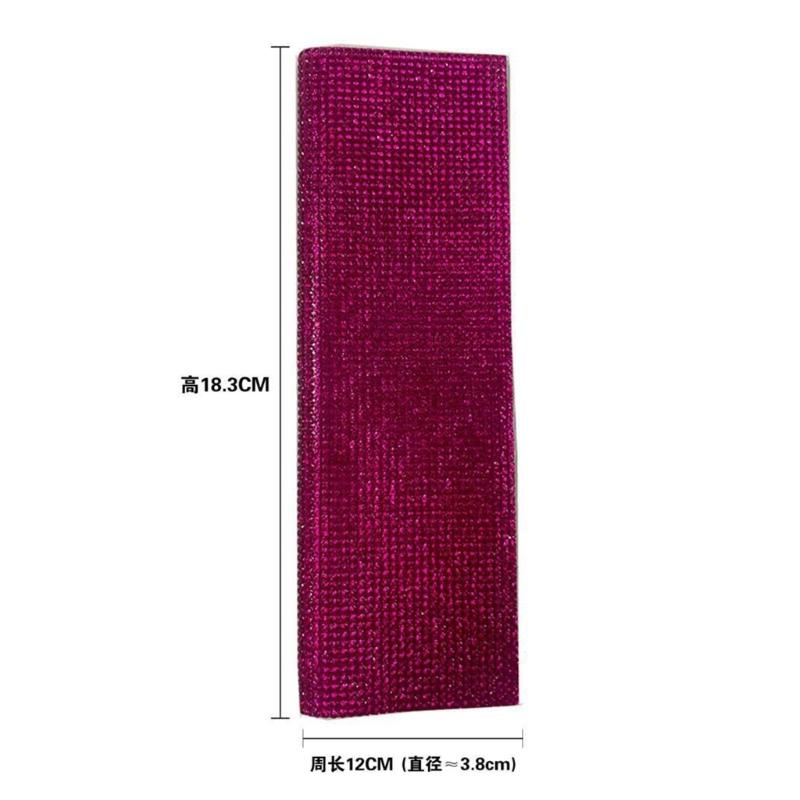 Decorative Microphone Cover Rhinestones Mic Protector Sleeve with Glittering Design for Singers and Performers