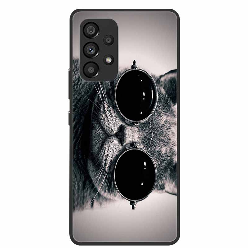 For Samsung Galaxy A53 5G Case Animals Silicone TPU Soft Phone Back Cover Case For Samsung A53 5G SamsungA53 Wolf Funda Coque