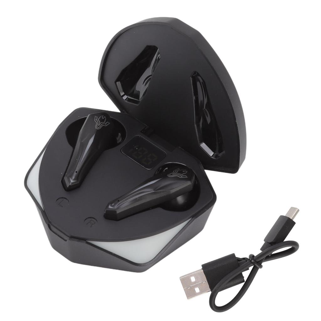 Kabellose Gaming-Ohrhörer LED-Digitalanzeige Bluetooth V5.1 Gaming-Kopfhörer mit kabelloser Ladefunktion