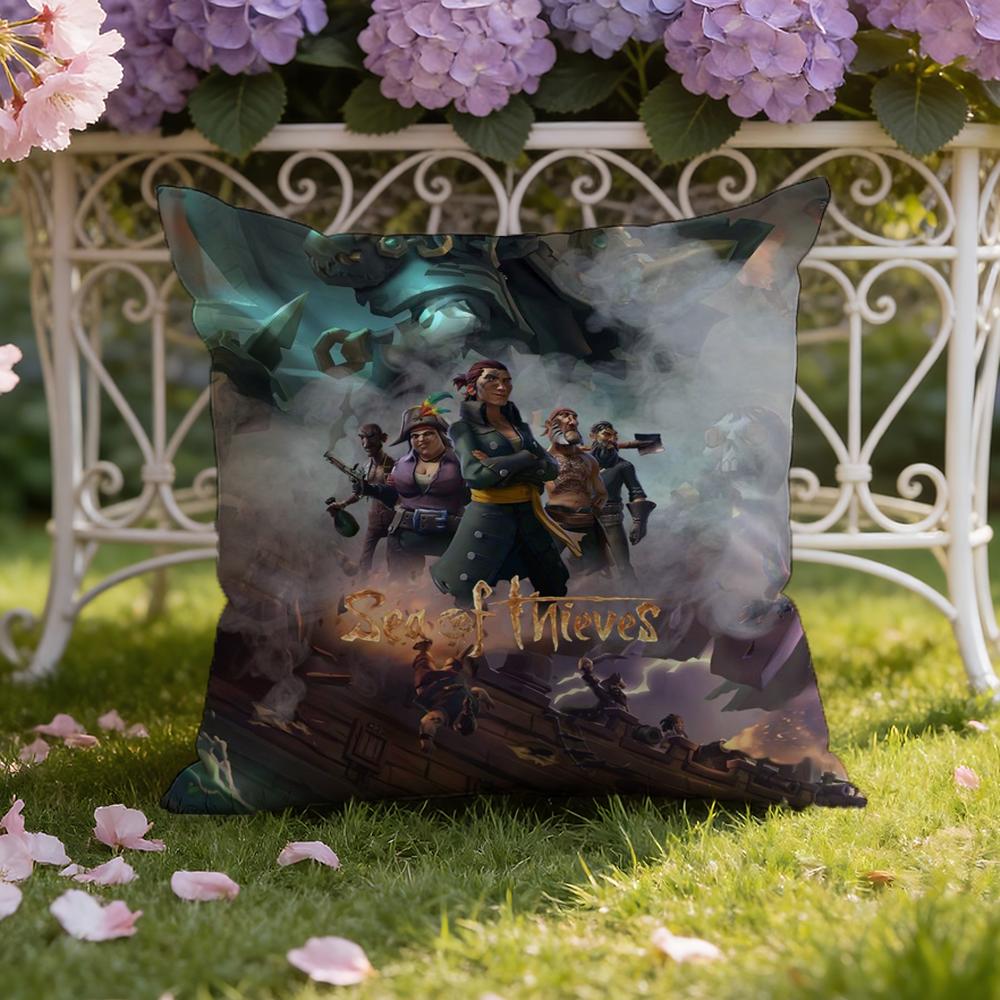 S-Sea of Game T-Thieves Cushion Cover Home & Car Dual-Scene Pillow Cover: Reversible for Premium Comfort