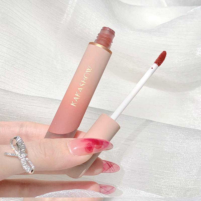 Velvet Matte Lip Glaze Not Easy To Touch Cup Moisturizing Lipstick Powder Blusher
