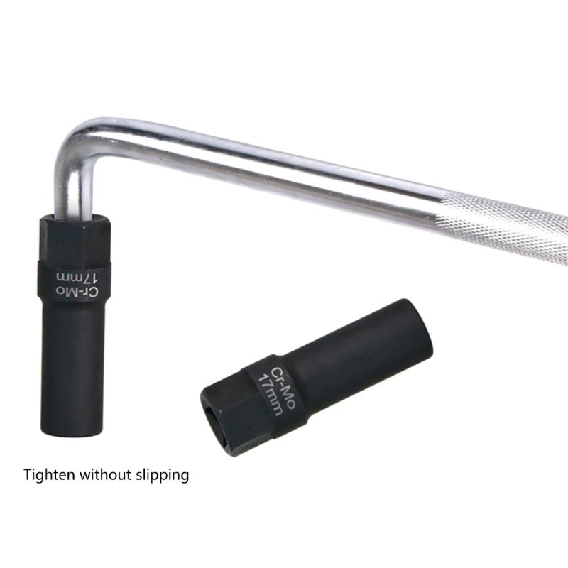 Socket Wrench 7 Angle Sleeve Adapter 1/2in Square Connection Spanner Conveter Ratchet Tool Tire Removal Tool Wrench