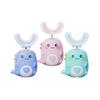 Children U-shaped Electric Toothbrush 360 Degrees Smart Cartoon Kids Silicone Toothbrush Automatic Rechargeable Sonic Toothbrush