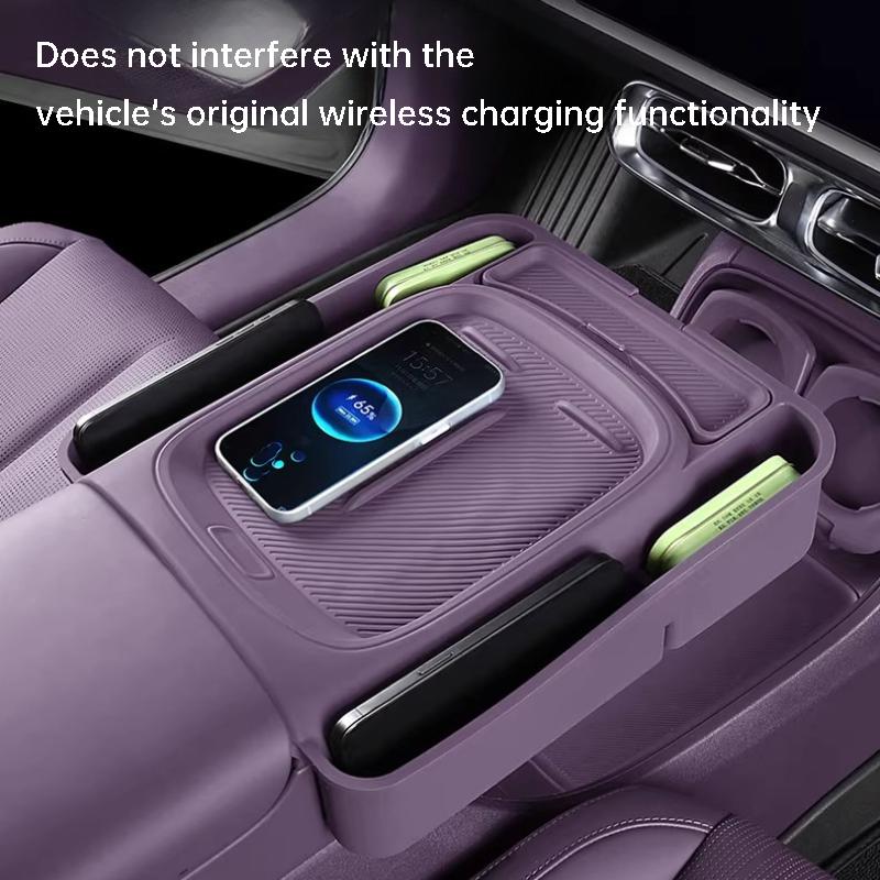 For Leapmotor B10 B01 Lafa 5 Car Wireless Charger Silicone Cover Scratch-resistant Protective Pad Interior Accessories