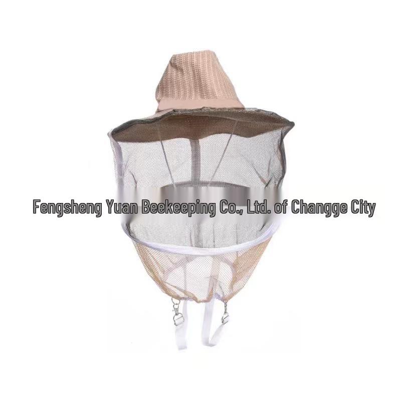 Breathable Beekeeping Cowboy Hat with Face Net and Sun Protection