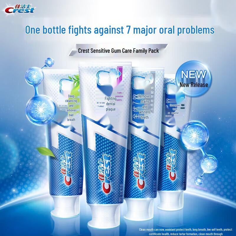 Crest All-Around 7-Effect Anti-Plaque Toothpaste and Gum Care Toothbrush Set