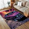 1 alfombra con diseño de coche de carreras genial para dormitorio, sala de estar, mesita de noche, sofá, alfombrilla de suelo, decoración moderna del hogar, alfombra de área, tamaño grande