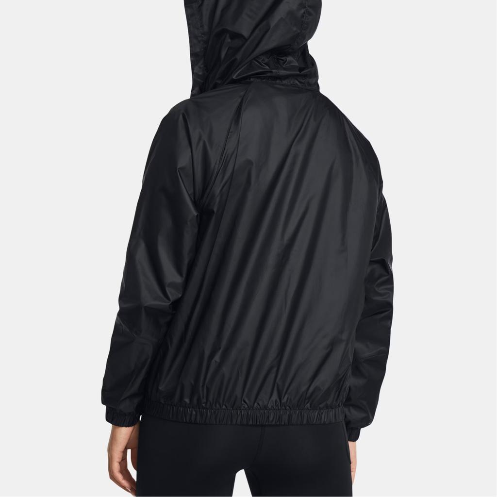 Under Armour UA Rival Solid Logo Casual Hoodie Jacket Women Jackets Black 1382698-001