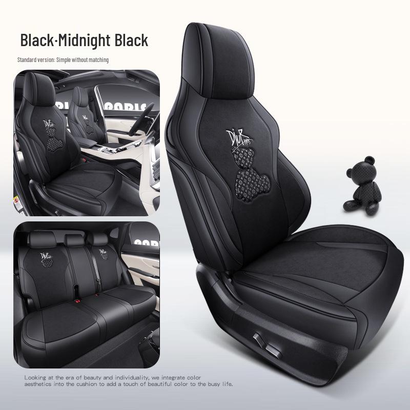 BYD Song PLUS Little Bear 4-Season Car Seat Cushion - Tech Cloth, Full Coverage for 5 Seats