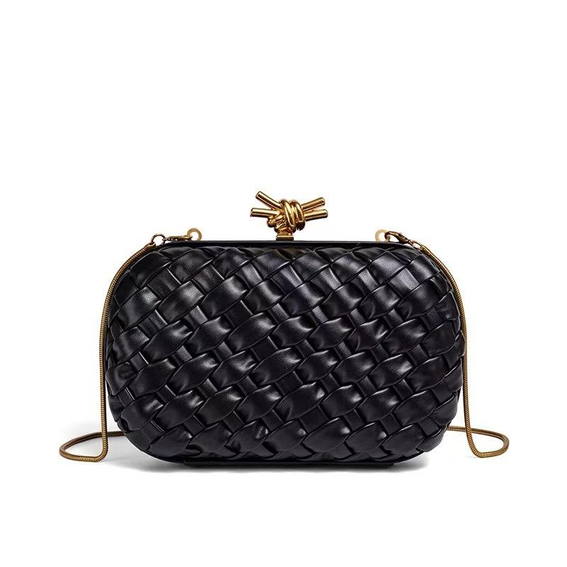 Nova bolsa tiracolo de corrente trançada, bolsa de mão de noite da moda, bolsa de ombro versátil