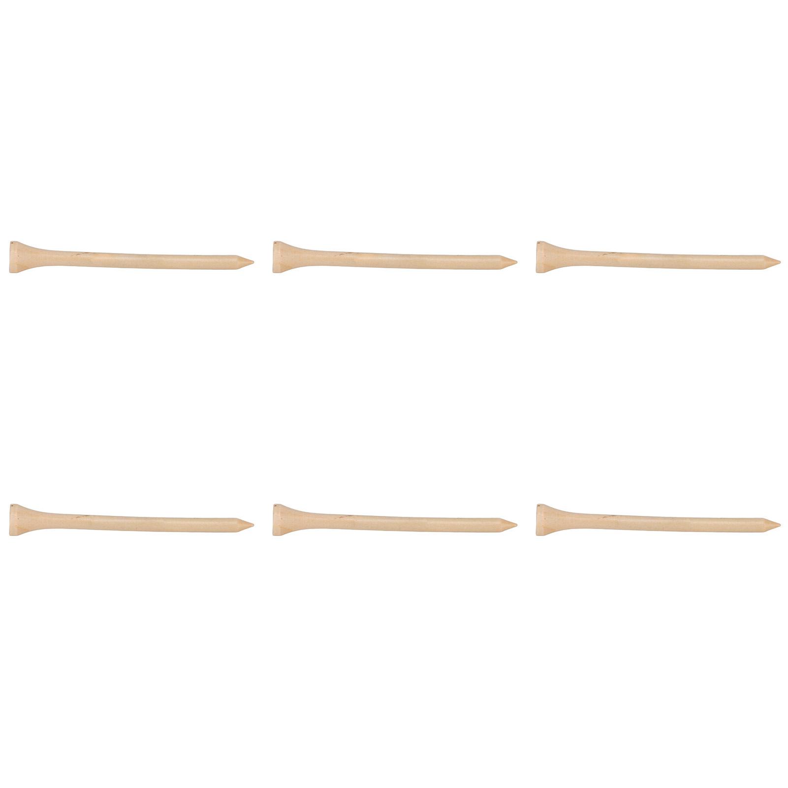 

50pcs Golf Tees Professional Strong Replacement Wooden Golfing Tees for Golf Accessories 83mm 3.27in