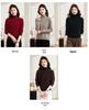 Hengyuanxiang Women's Pure Wool High Neck Oversized Sweater Pullover