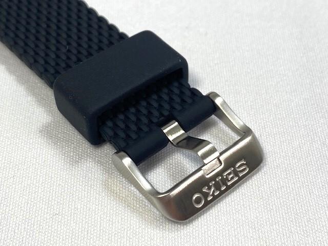 R045011J0 SEIKO 5 Sports 22mm Silicone Rubber Band Black for Via SRPD71KD/ 4R36-07G0 (Ships Nekoposu)