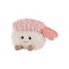 Apricot Lamb Shrimp Sushi Plush Toy, Soft Cute Fluffy Shrimp Sushi for Boys and Girls 8cm