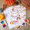 AmazingSpark 60 Pcs Thanksgiving Coloring Craft for Kids 13 x 11 Inch All About Thanksgiving Posters Storytelling to Color Paper Activities for