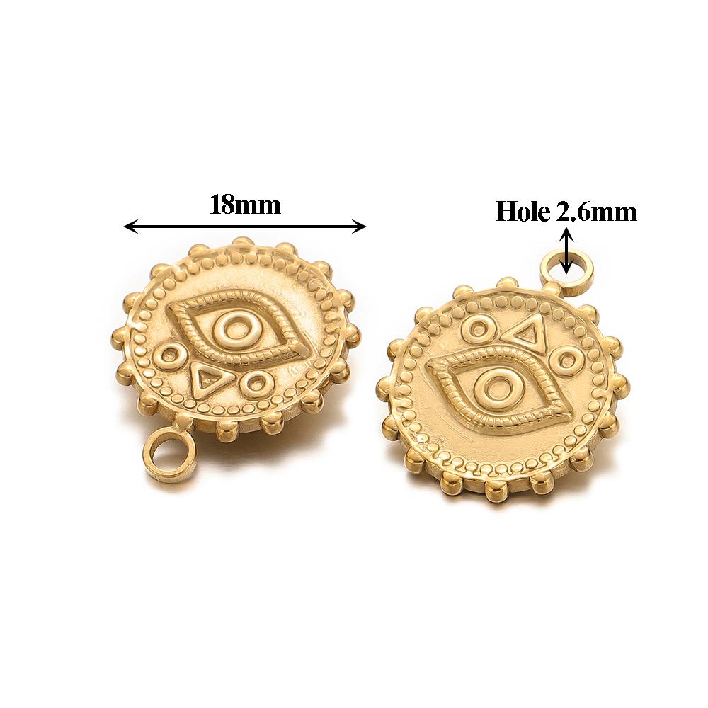 5pcs Stainless Steel Heart Sun Flower Charms Cross Pendant for DIY Necklace Earrings Making Jewelry Findings Bracelets Supplies