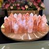 1pc Fire Quartz Tower Crystal Wand Unique Decorative Single Point Crystal Pillar for Home Decor, Perfect Gift