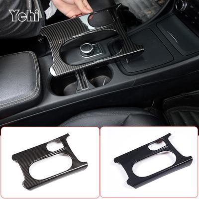 LHD RHD para Mercedes Benz A/GLA/CLA Classe C117 W117 W176 X156 2012-2018 AMG ABS Fibra de Carbono Porta-copos Capa Acessórios de Acabamento