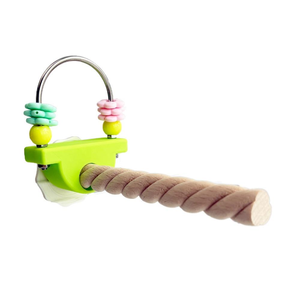 Flower Chew Toy Fun Bird Perch Stand Non-slip Wear-resistant Paw Grinding Sticks Beak Nail Grinder Easy Installation