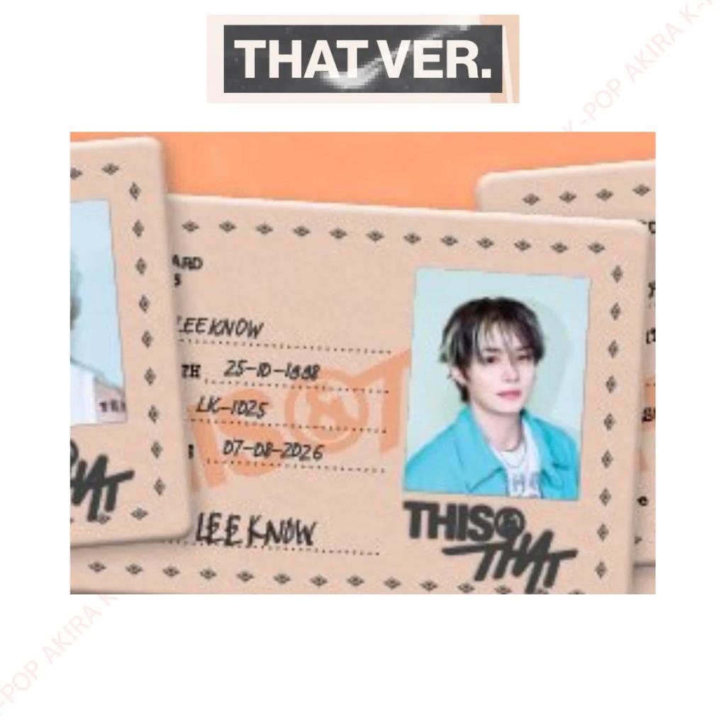 Stray Kids THIS & THAT ALBUM PHOTO CARD / JAPAN POB / LUCKY DRAW / OFFICIAL / Pre-Order