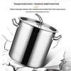 Commercial 304 Stainless Steel Soup Pot with Lid