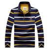 Men Business Long Sleeve Polo Shirt 2024 Spring New Fashion Stripe Embroidery Long Sleeve T-Shirt Cotton Casual Polo Shirts Men