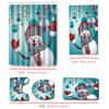 Christmas Bathroom Shower Curtain Bath Towel Floor Mat Five-Piece Set Bathroom Toilet Carpet Shower Foot Mat