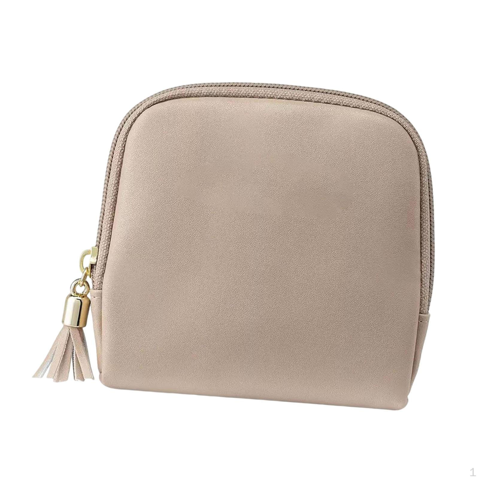 

Чехол Компактный Мягкий Чехол Застежка-молния Держатель для ювелирных изделий Универсальная сумка для хранения Сатиновая подкладка Подходит Light Coffee