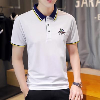Men 'S Short Sleeve T -Shirt Summer Casual Thin Embroidered Men 'S Polo Shirt