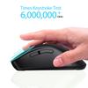 memzuoix Wireless Ergonomic for Long 1400DPI Optical Instant USB Receiver 5 Compatible with and Chrome Black Mouse, 2.4GHz, Design, Fatigue-Free Use,
