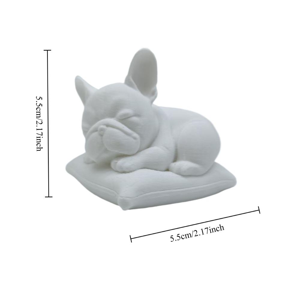 Sleeping Bulldog Statue Ornament, Pillow Style Bulldog Statue, Designed for Dog Lovers, Home and Office Decoration Ornament