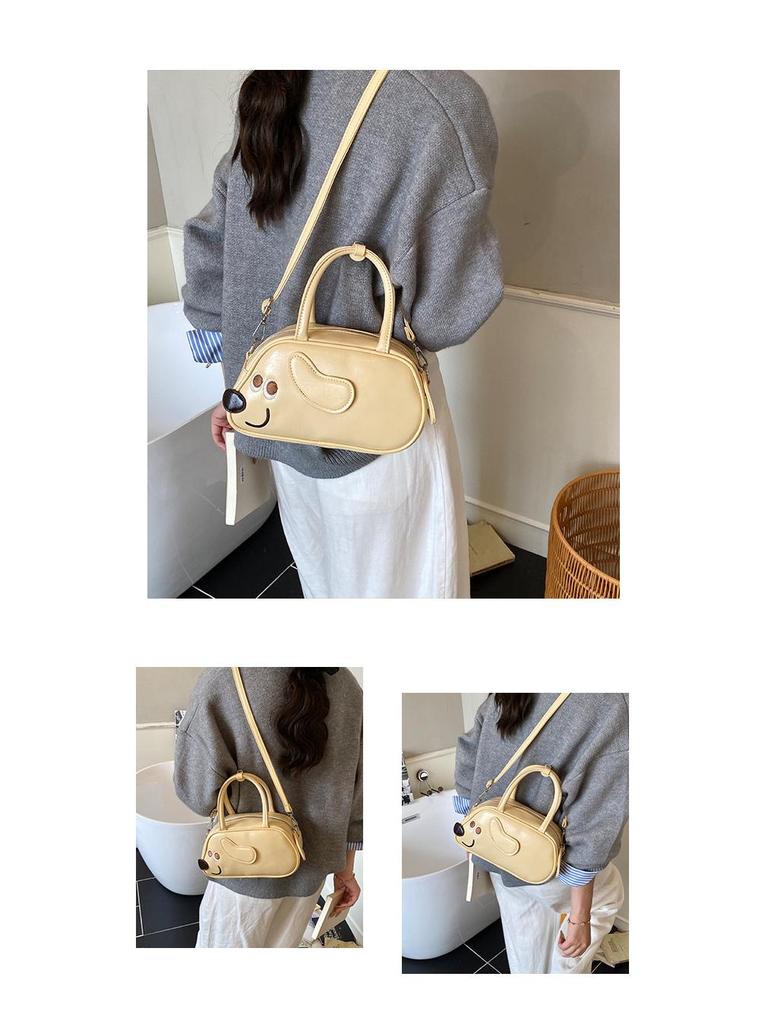Borsa a mano versatile Ins 2025: Borsa Chic a Spalla e a Tracolla a Forma di Cucciolo di Pane