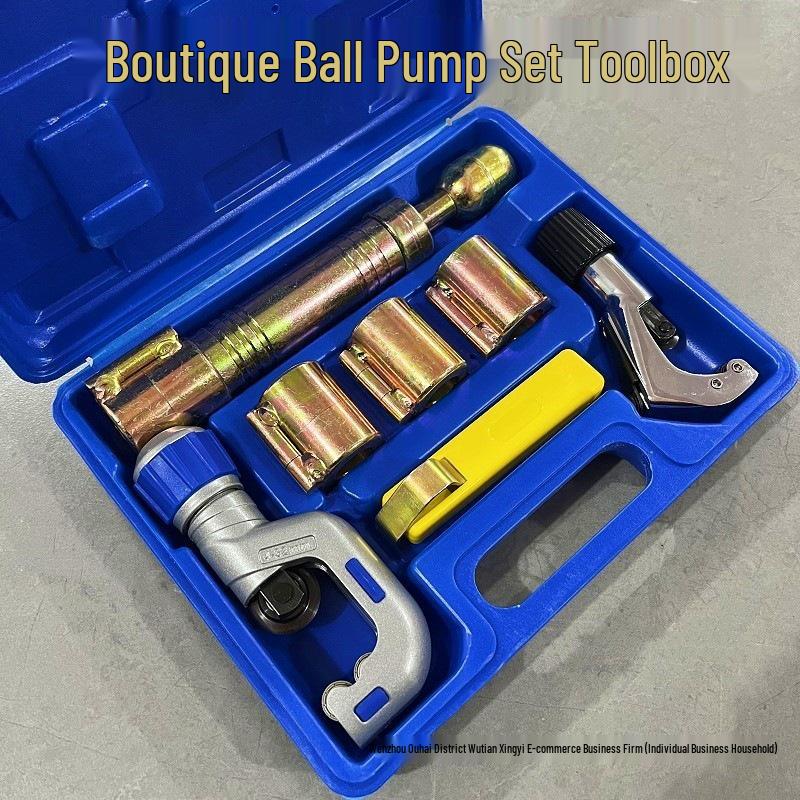 Set di strumenti per bordatura per tubi corrugati in acciaio inossidabile per pressatura dei bordi (3/8", 1/2", 3/4", 1")