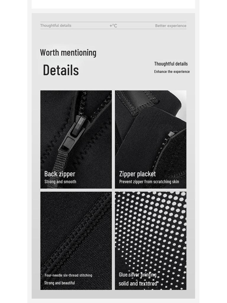 Combinaison de plongée unisexe 3MM: Combinaison de plongée et de surf chaude, à manches longues, résistante au froid, protection contre les méduses pour la natation hivernale