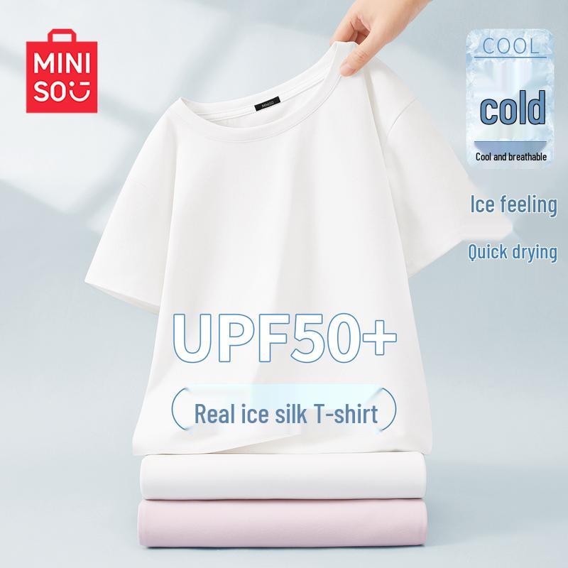 MINISO Women s Quick-Dry Cooling T-Shirt with Antibacterial & UV Protection XXL