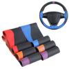 Anti-slip Soft Artificial Leather Car Steering Wheel Cover 38cm Steering-wheel With Needles And Thread Auto Interior
