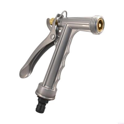 All Metal 5 Inch High Pressure Hose Water Sprayer Nozzle With Ergonomic Grip For Easy Attachment To Standard Garden Hoses