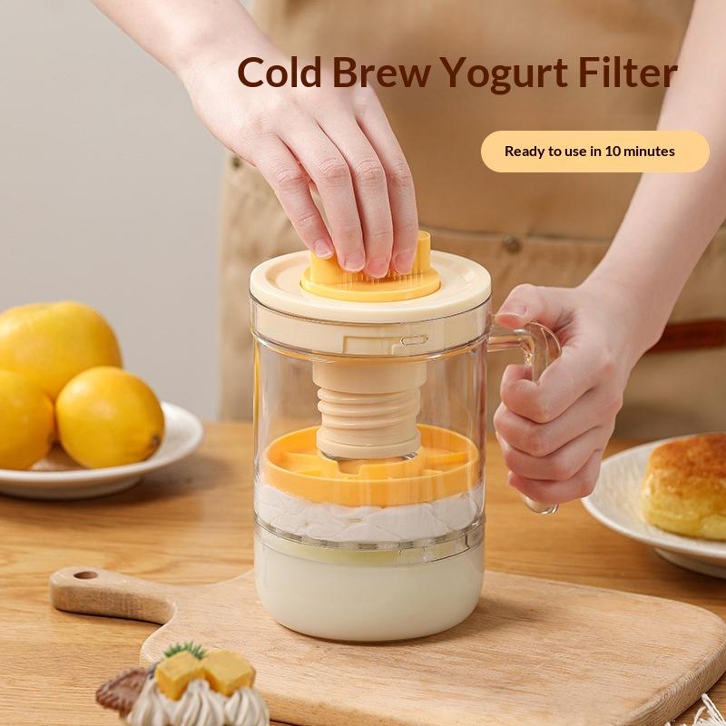 Greek Yogurt Cold Brew Filter Strainer 10 Min Quick Filtration Eco-Friendly Reusable for Home Kitchen Housewarming Gift