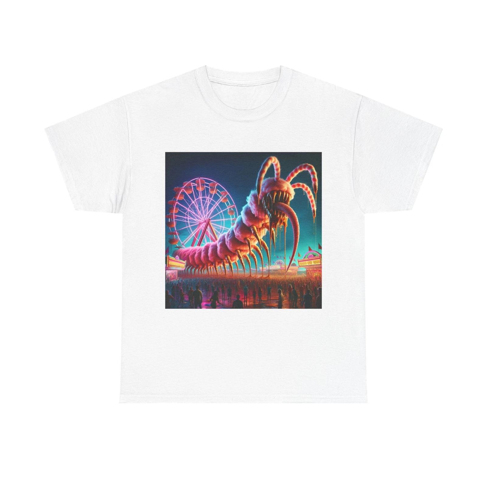

Unisex Adult T Shirt Candyfloss Centipede Carnival M