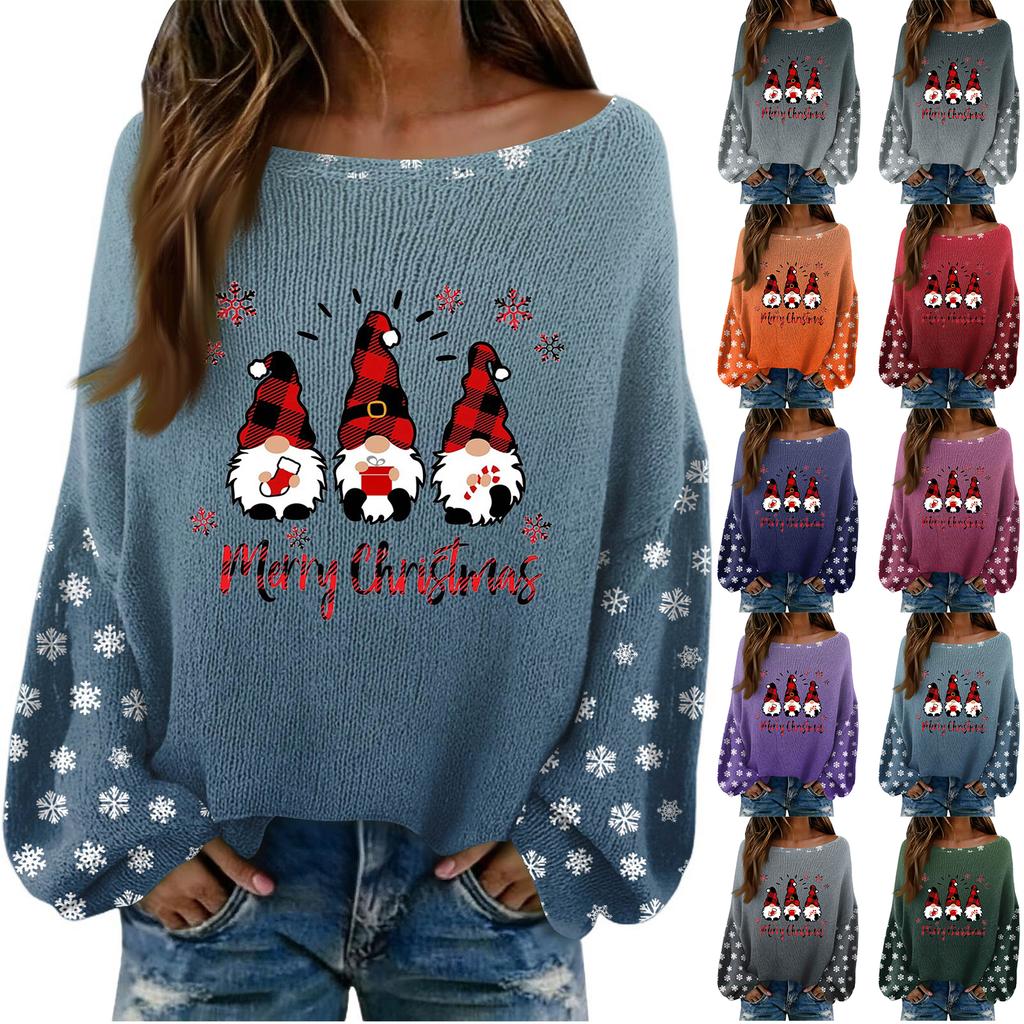 Women's Fashion Long Sleeved Elegant Sweater Top