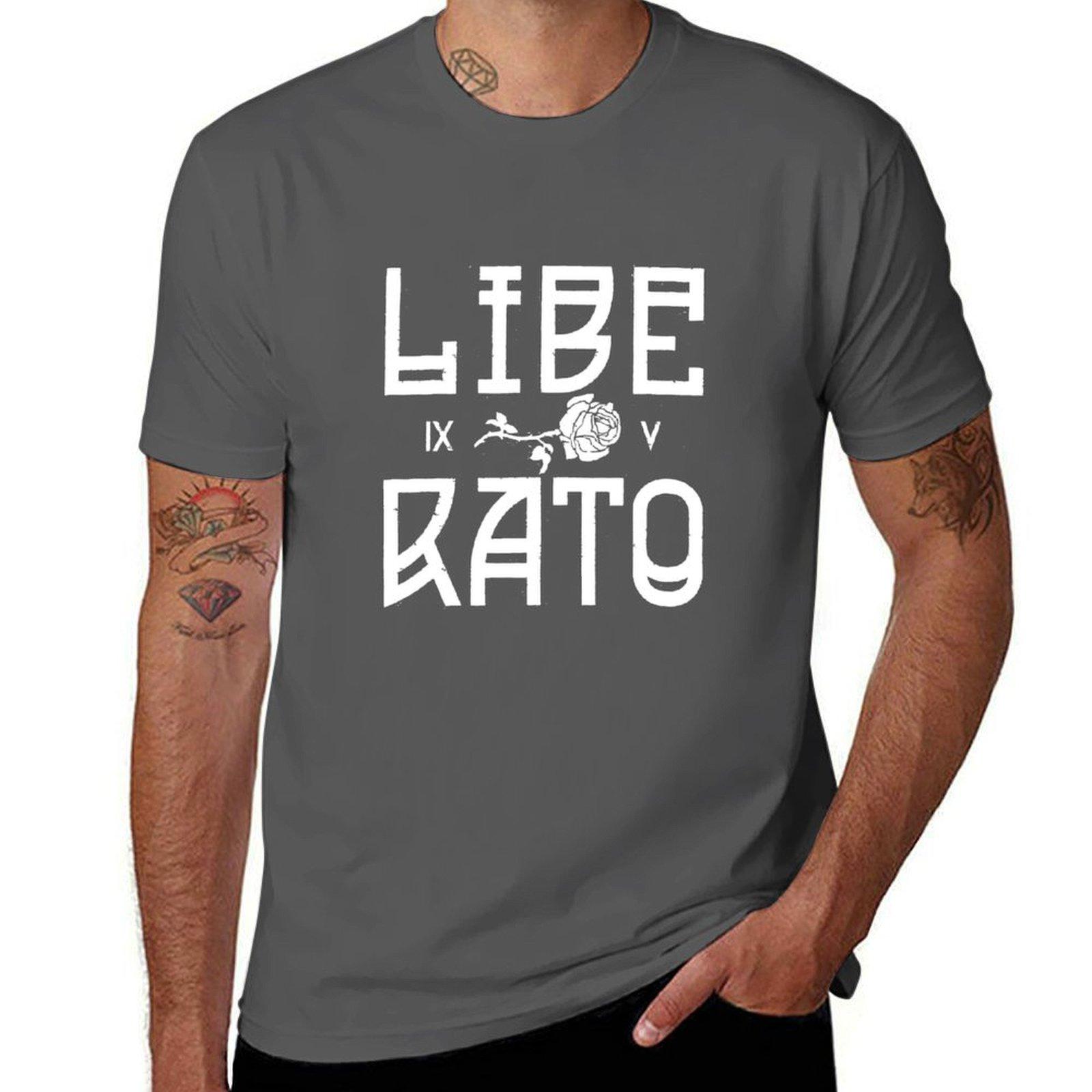 

LIBERATO T-Shirt blacks anime clothes Men s clothing 4XL