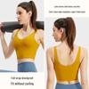Stoßfeste Damen Schnelltrocknende Yoga-Weste mit Polstern - Ideal für Outdoor-Sport & Fitness.