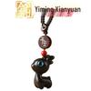 Yiming Xianyuan Sandelholz Hirsch Schlüsselanhänger & Handy-Lanyard-Anhänger für Paare