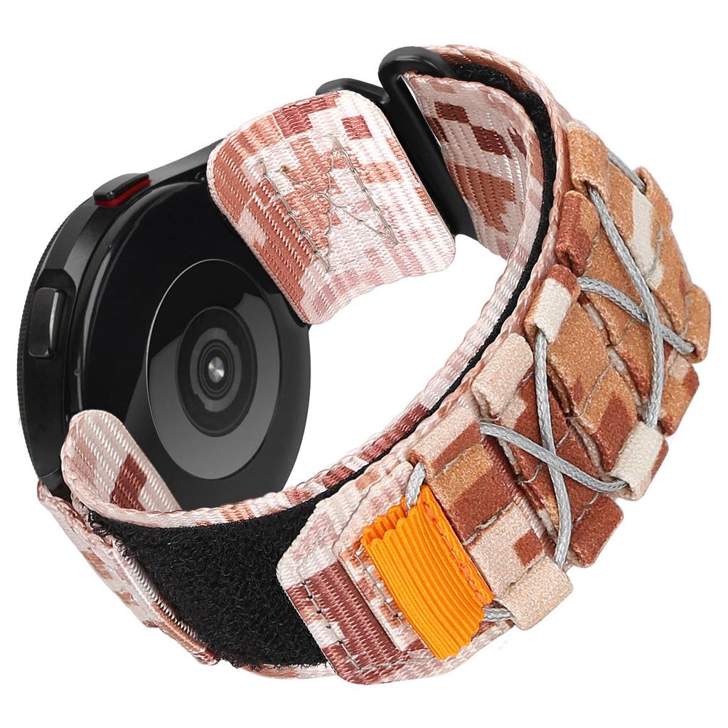 20mm Watch Band For Samsung Galaxy Watch6 Classic 47mm 43mm/Huawei Watch GT 3 Pro 43mm/GT 3 42mm Nylon Woven Magic Tape Strap