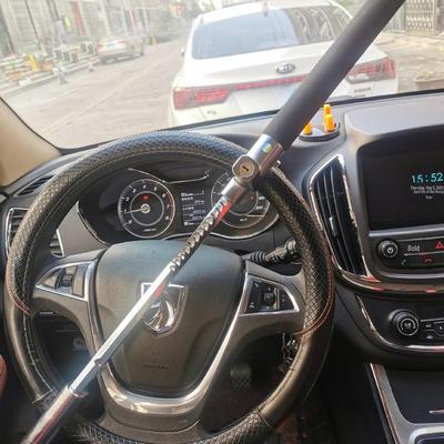 Steering Wheel U-Lock: Anti-Theft & Self-Defense Car Device with Window Breaking Handlebar